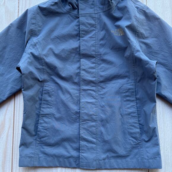 The North Face Dryvent Kids XS (6) Waterproof Hooded Rain Coat Jacket Blue - Picture 3 of 11